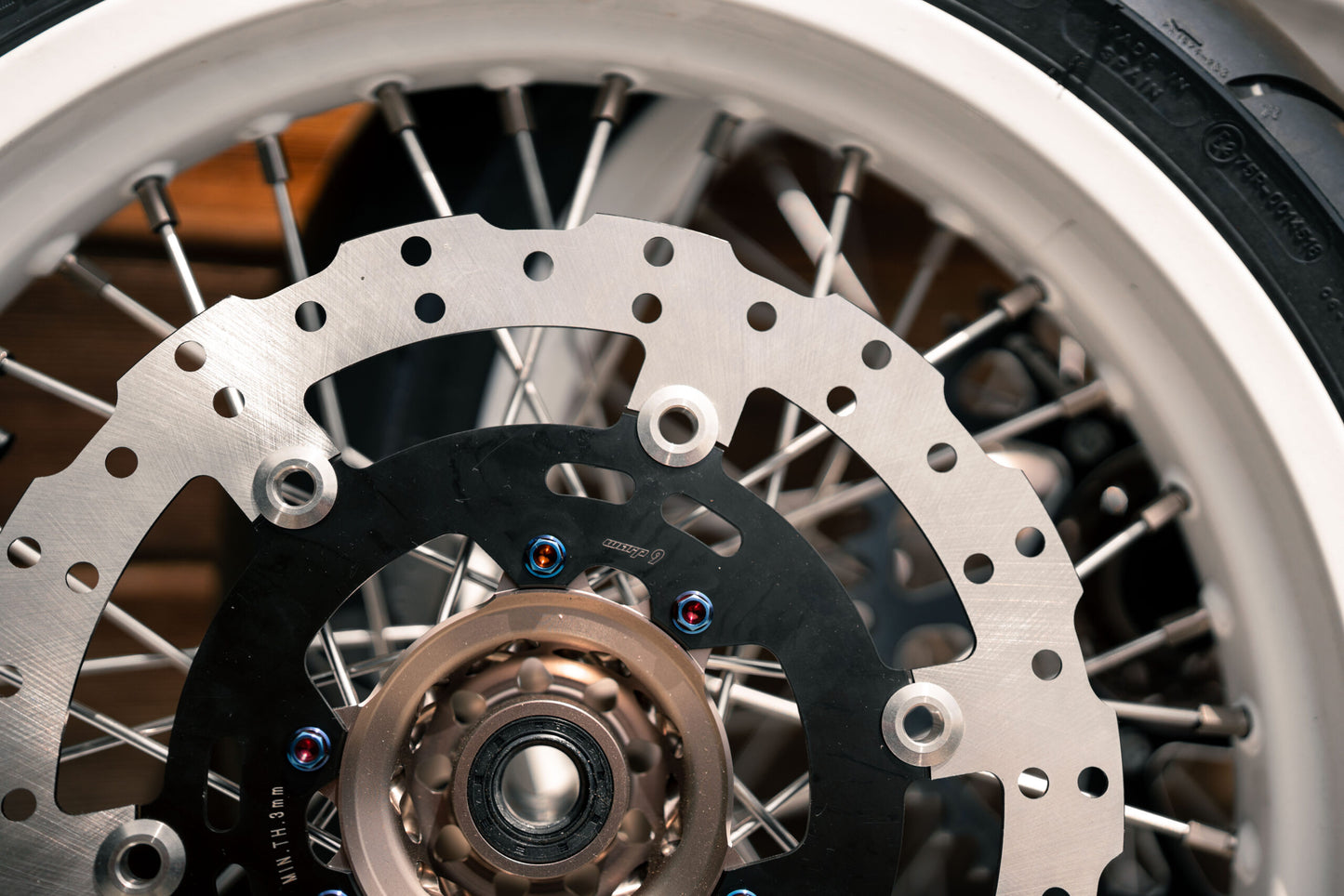 Warp 9 Ultra Bee 300mm Front Rotor and Caliper Bracket