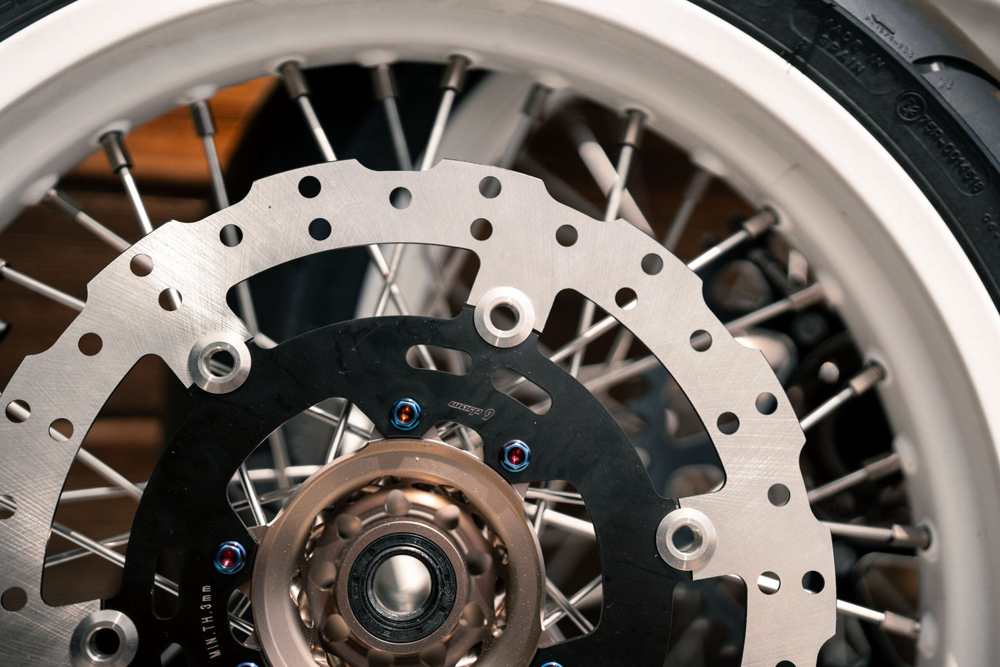Warp 9 Ultra Bee 300mm Front Rotor and Caliper Bracket