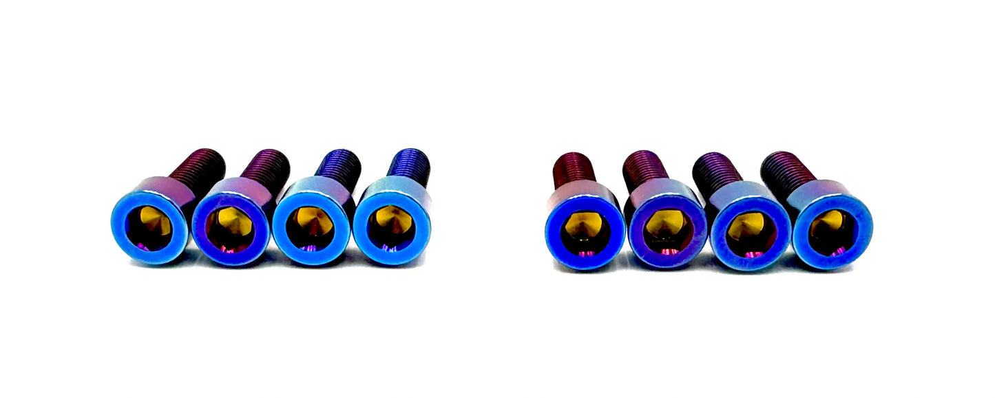 Custom Titanium Direct Mount Stem Bolt Kit for Surron, Talaria, Segway style bikes