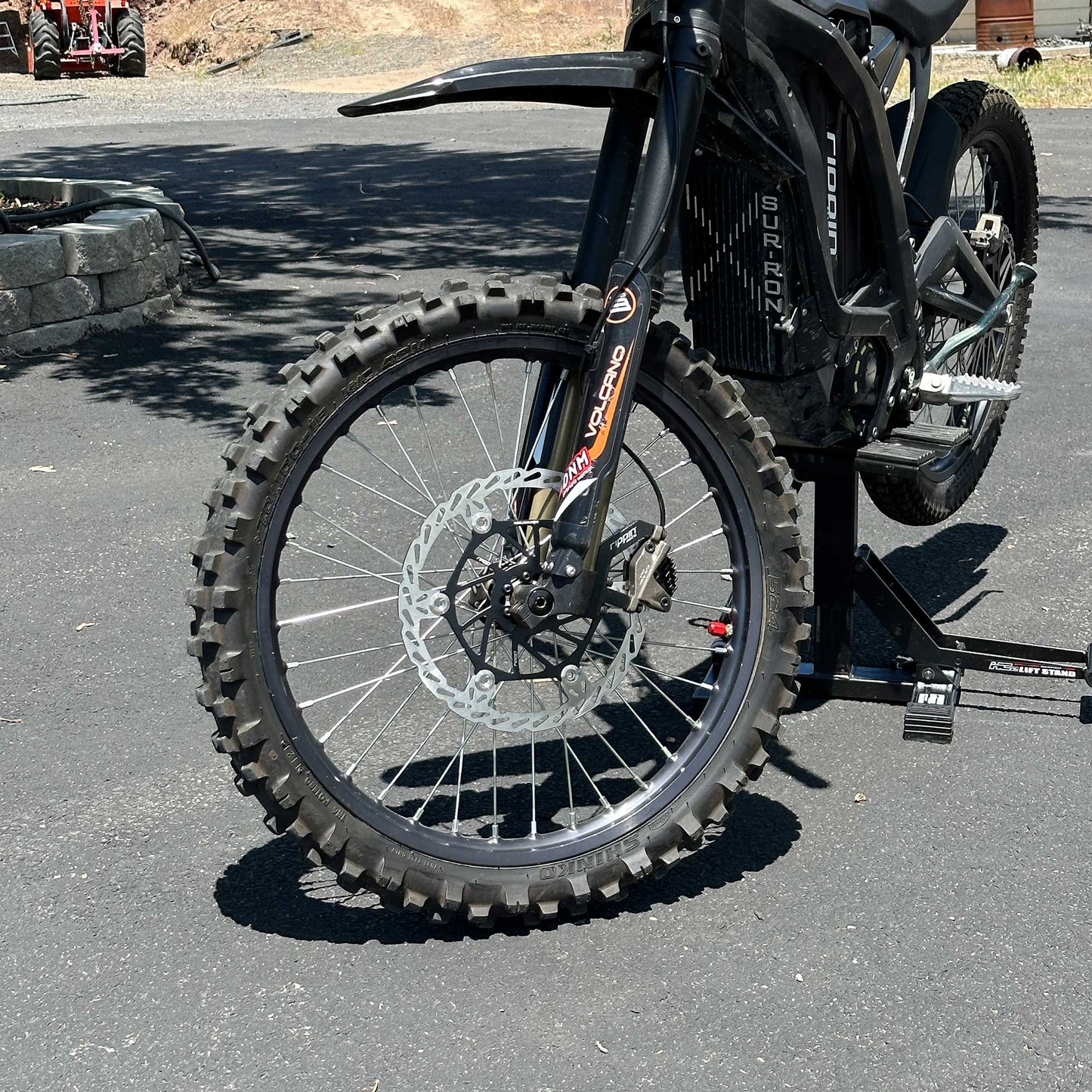 Rippin Moto 250mm Front Caliper Adapter for 2018-2021 Surron X & Segway X160 X260 with DNM Forks