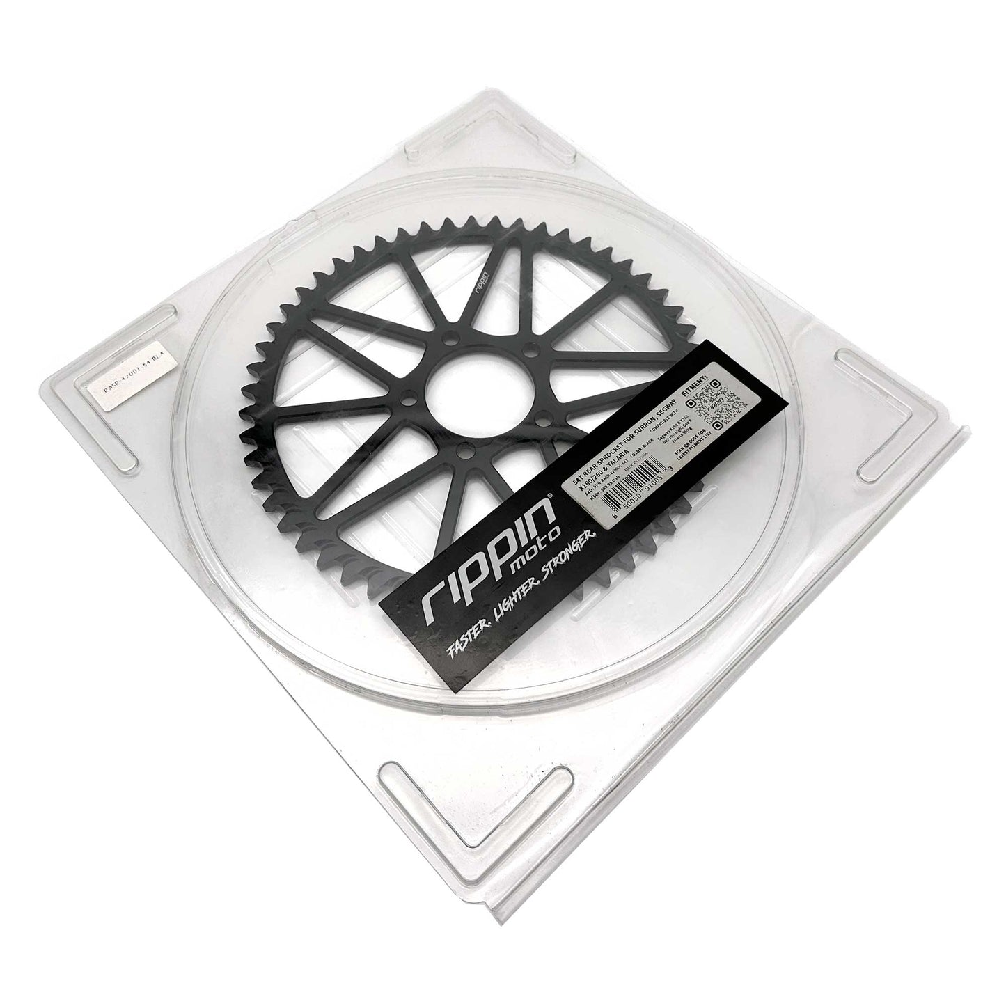 Rippin Moto 54 Tooth Sprocket for Surron Light Bee X, Segway X160 X260 & Talaria Sting MX3 MX4