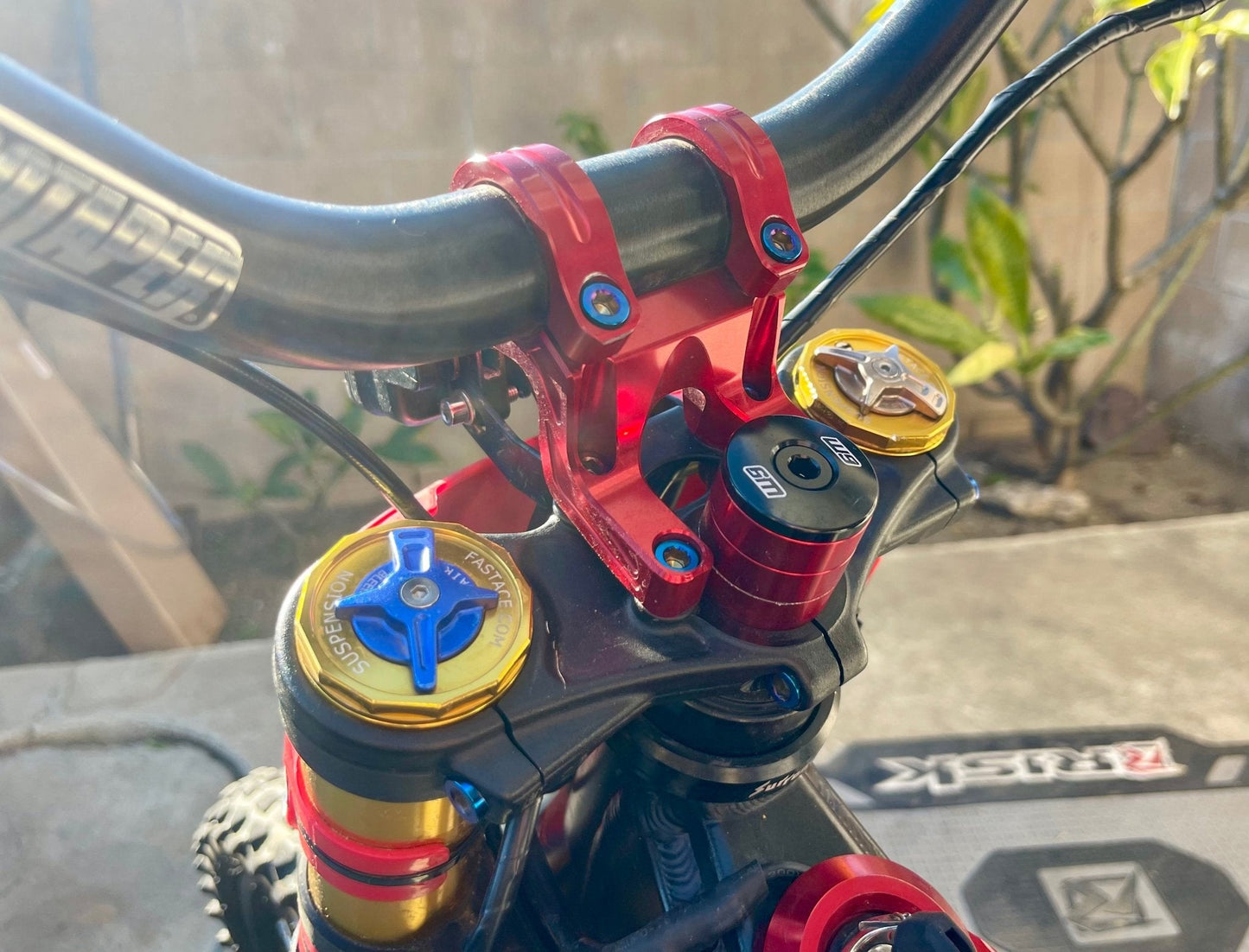 Custom Titanium Direct Mount Stem Bolt Kit for Surron, Talaria, Segway style bikes