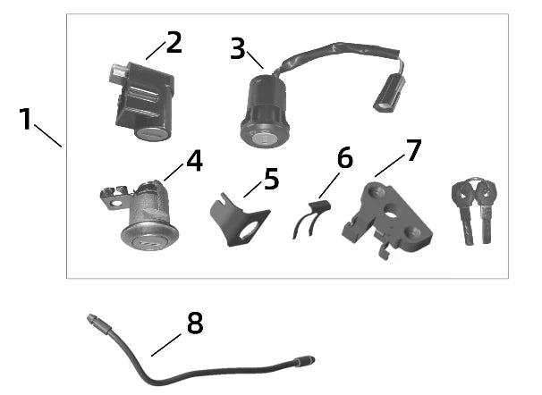 Emoto Lock Key Set-Light Bee/Talaria/Generic/Ultra Bee