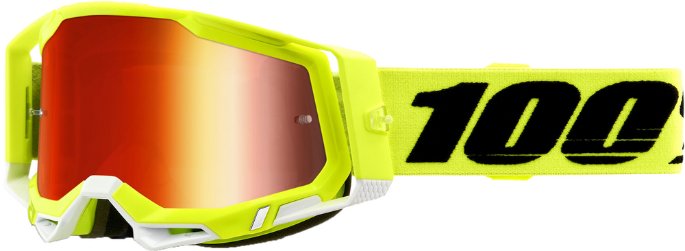 100 Percent Racecraft 2 Goggle Yellow Mirror Red Lens