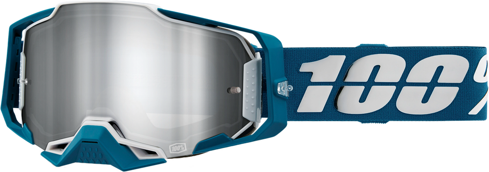 100 Percent Armega Goggle Albar Mirror Silver Flash Lens