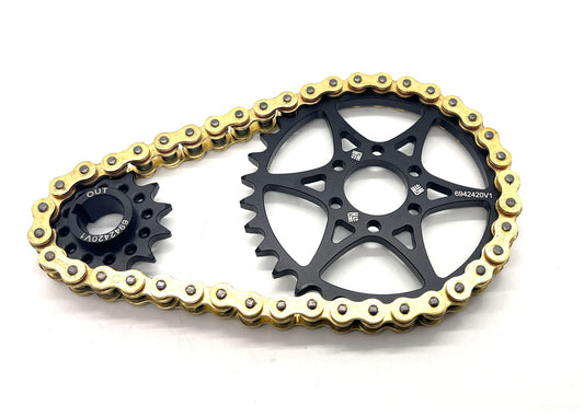 Heavy Hitter 420 Primary O-Ring Chain Drive Conversion Kit - LBX and ERide Pro