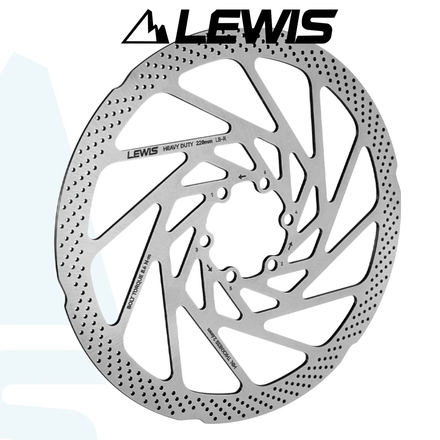 Lewis Tech Heavy Duty Rear Surron Rotor 220 * 3.0mm (EP8 compatible)