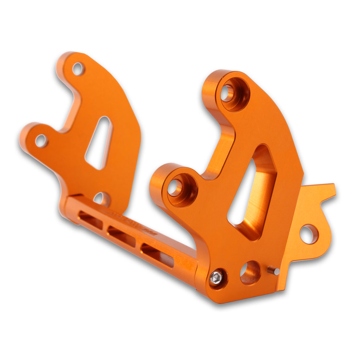 Surron Bike Upgrades Bundle - Orange - 20mm Lowering Peg Brackets, Ignition Key Plate, Shark Fin Disc Guard and Standard Adjustable Kickstand.