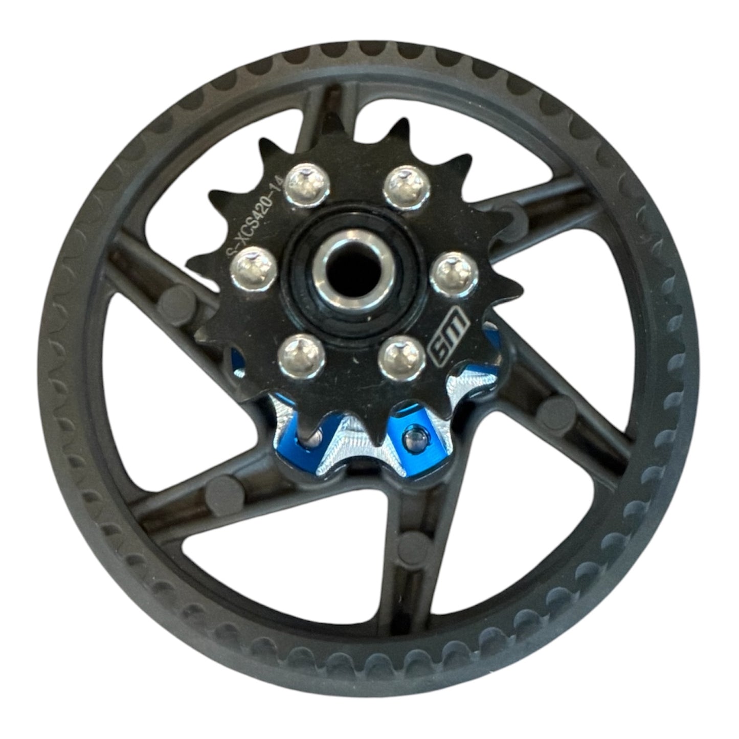 Deal- Warp 9 Blue Jackshift With New Surron LBX Pulley/ Blue