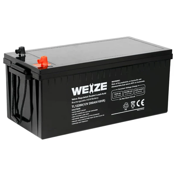 WEIZE Sealed Lead Acid Battery, Deep Cycle Battery for RV, Solar, Camping, Cabin, Marine and Off-Grid System