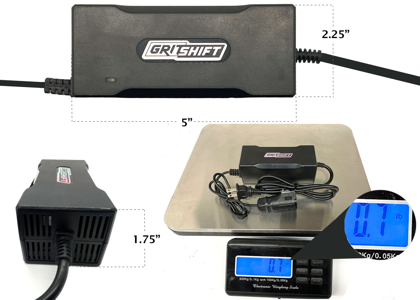 GritShift 60V 2 Amp Portable Charger