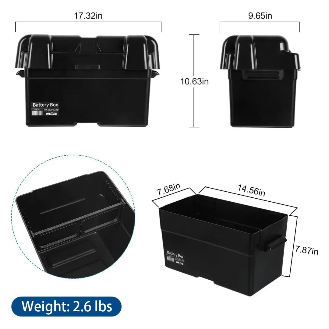 🔥WEIZE 12V 100Ah 1280Wh Lithium Battery, Group 31 Deep Cycle LiFePO4 Battery