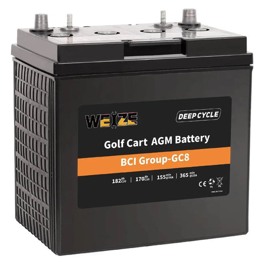 WEIZE 8V 182AH BCI Group GC8 AGM Golf Cart Battery