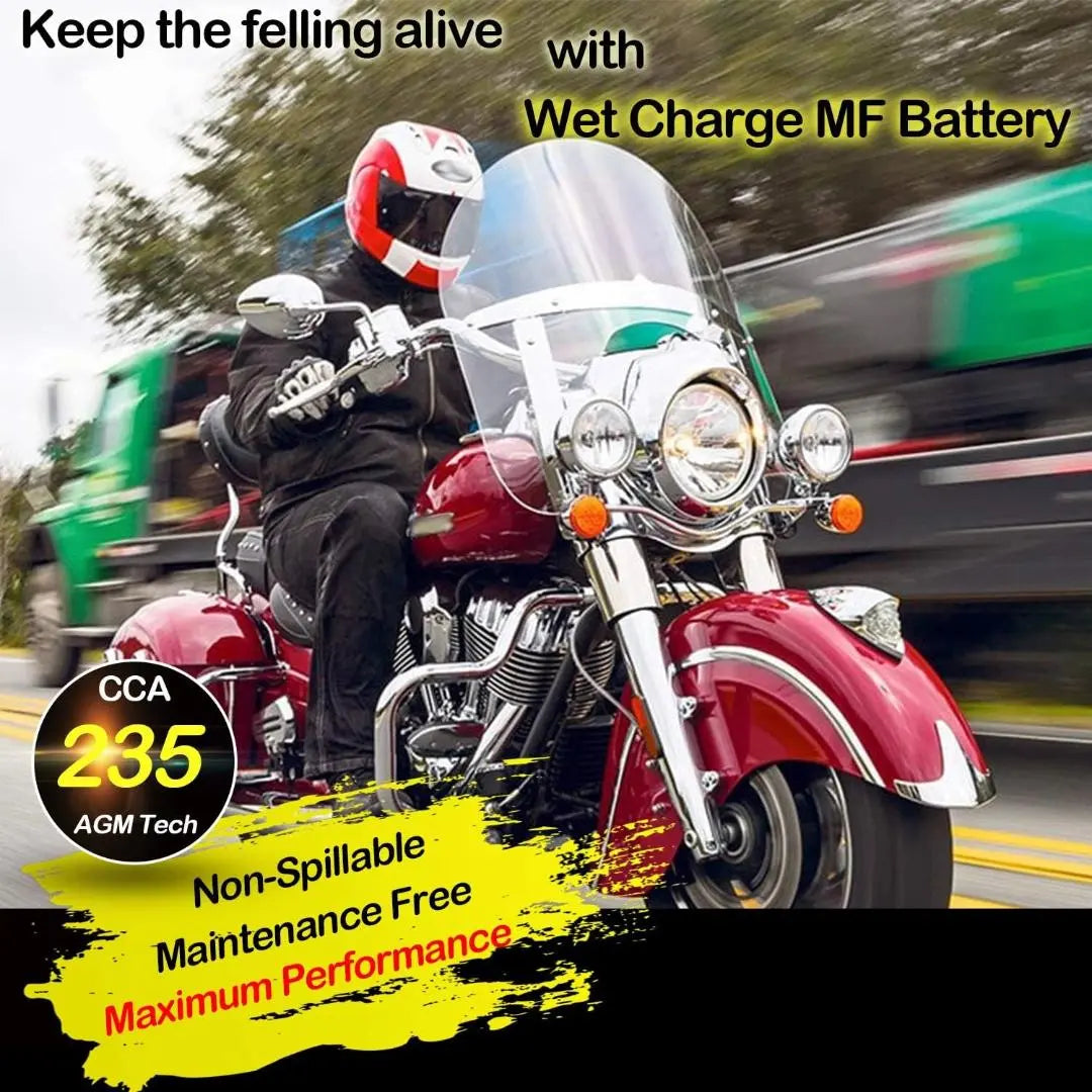 WEIZE YTX14-BS 12V 12Ah ATV Battery High Performance-Maintenance Free-Sealed AGM Motorcycle Battery compatible with Honda Suzuki Kawasaki Yamaha scooter snowmobile