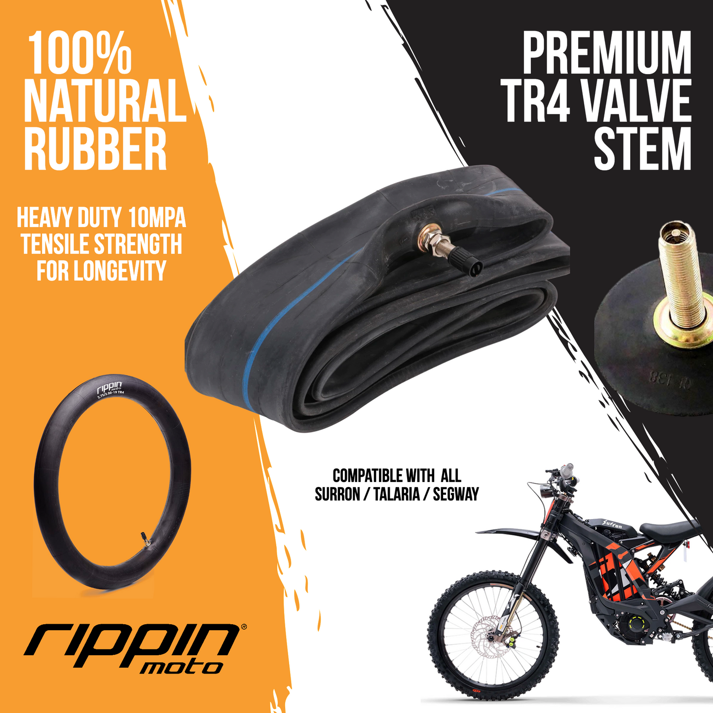 70/100-19 E-Moto 19" Inner Tube (2.75/3.00-19) for Surron, E-Ride PRO & Talaria