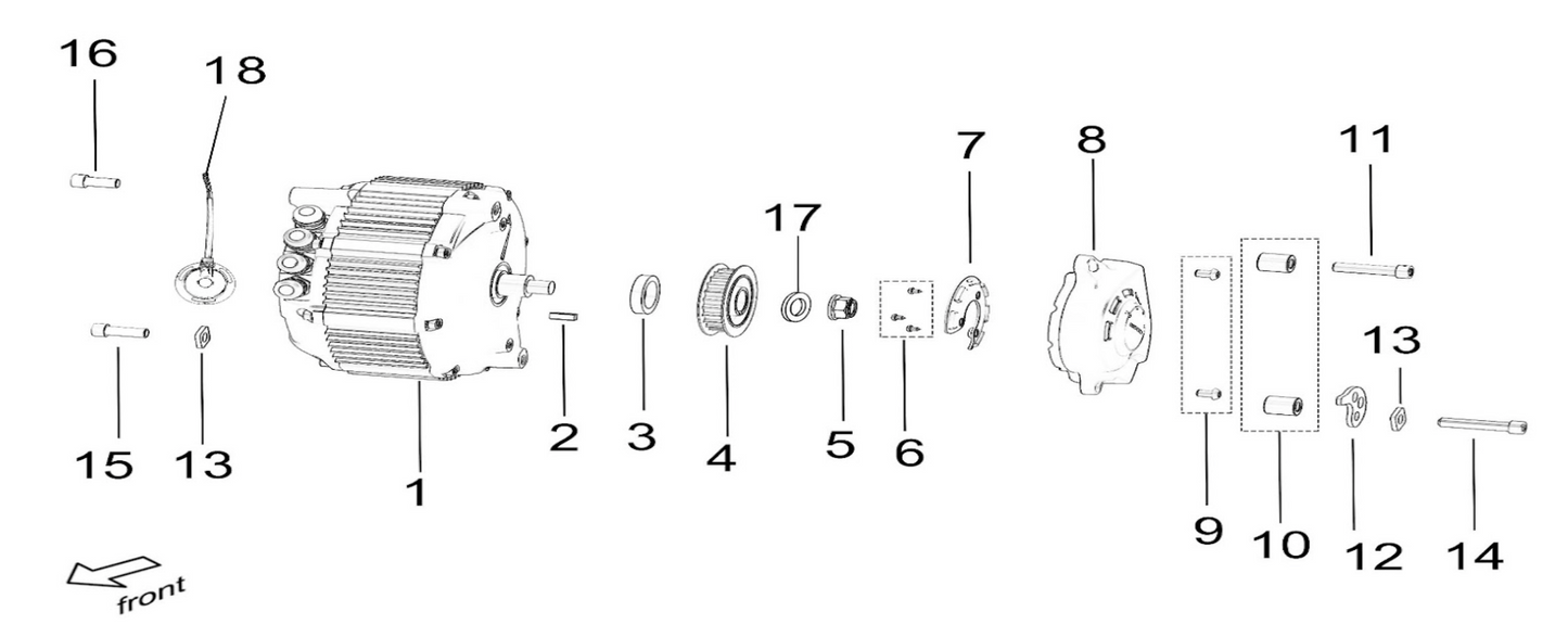 Surron Light Bee OEM Motor Spacer (2 pcs)