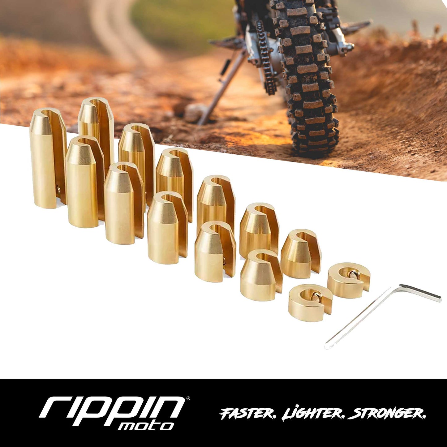 14 Pack Spoke Wheel Weights (Brass)