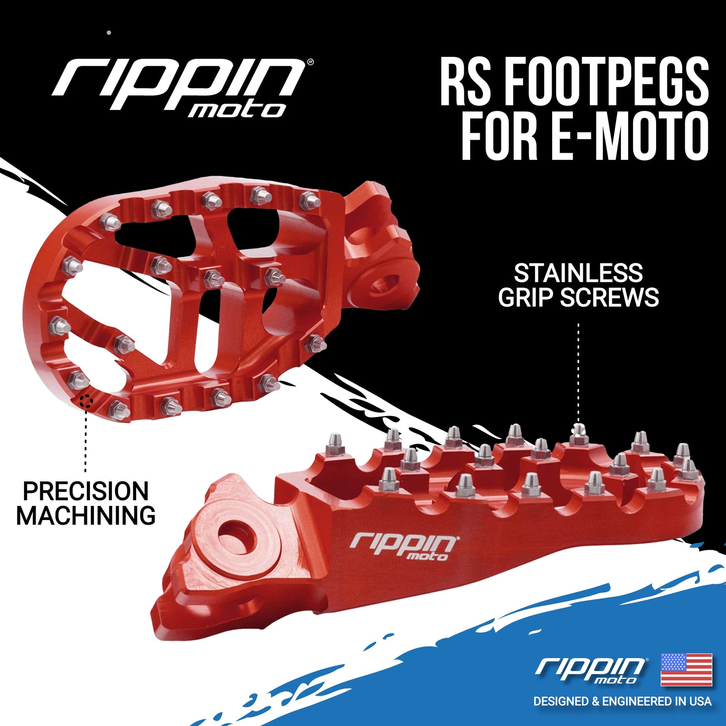 Race Spec Foot Pegs for E-Moto