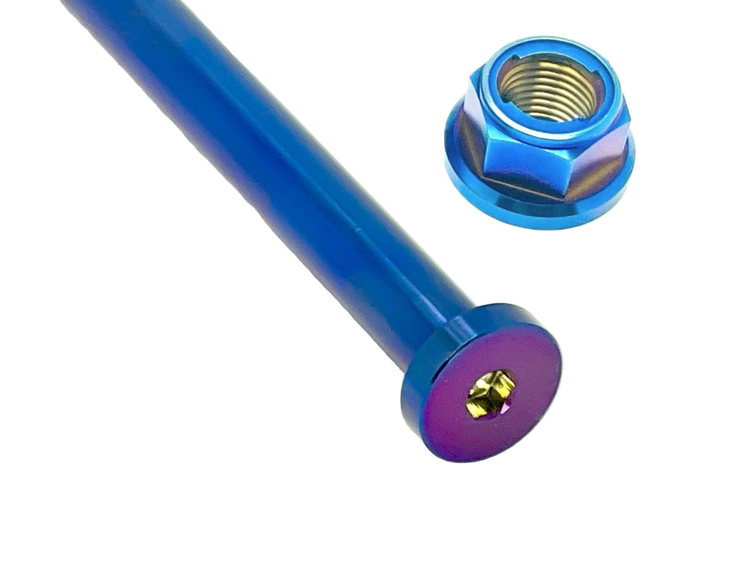 Titanium Rear Axle and Nut - Surron LBX (Two pcs)